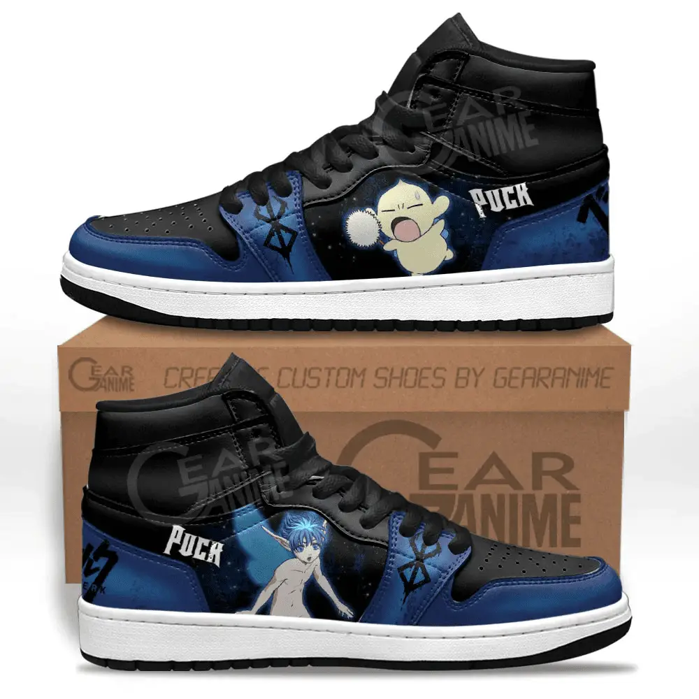 Air JD Hightop Shoes Puck JD1s Sneakers Berserk Custom Anime Shoes For Fans