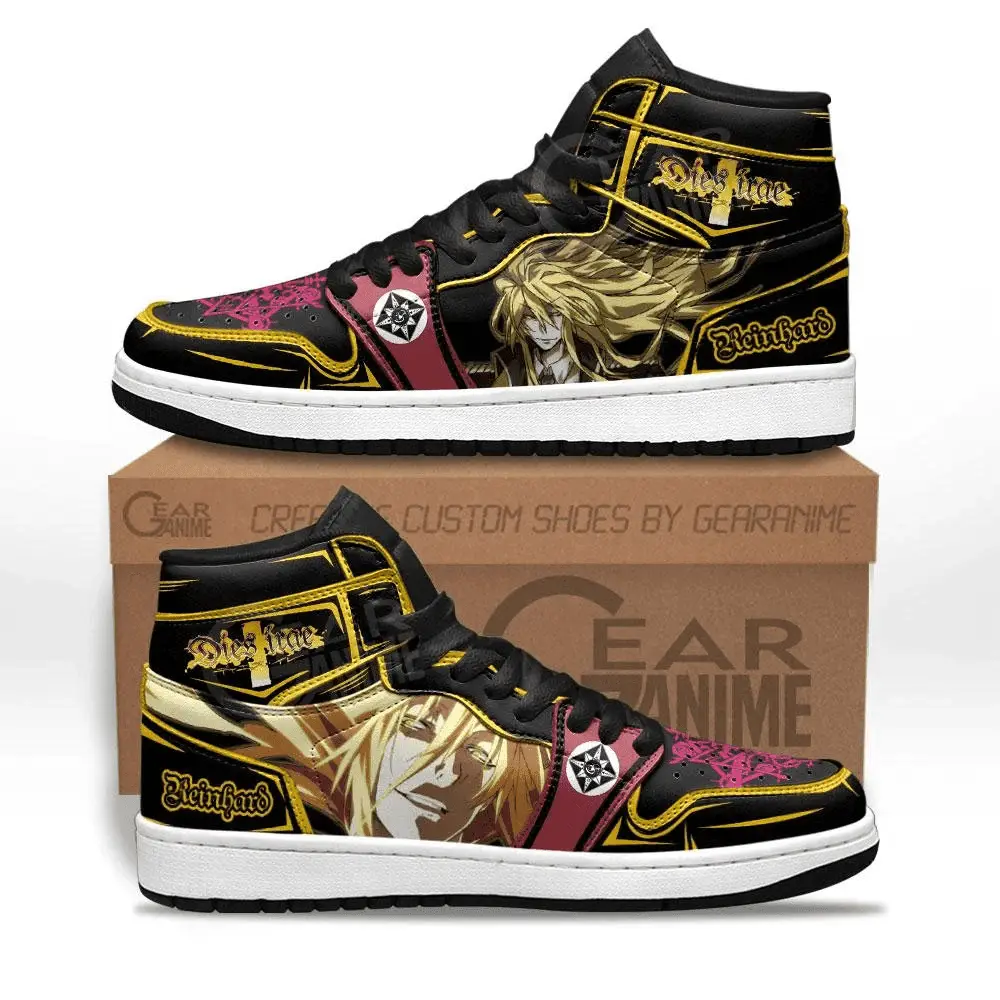 Air JD Hightop Shoes Reinhard Heydrich JD1s Sneakers Custom Dies Irae Anime Shoes