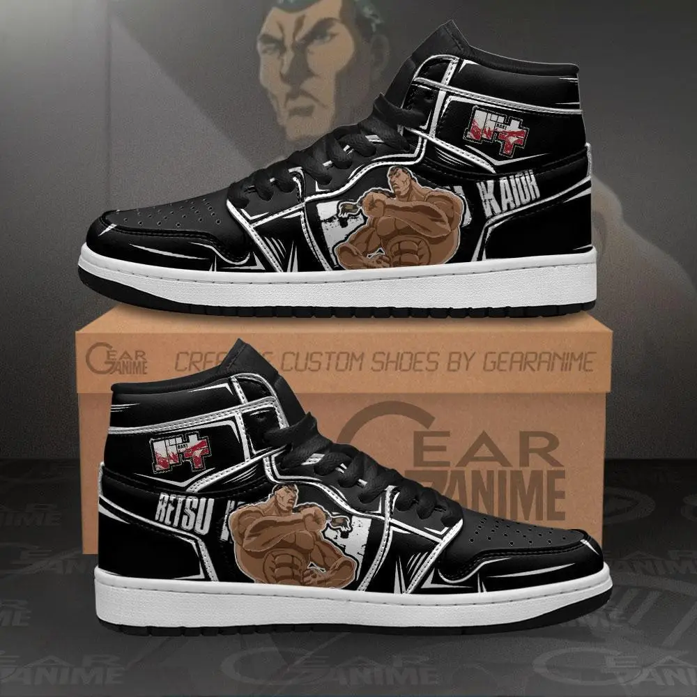 Air JD Hightop Shoes Retsu Kaioh JD1s Sneakers Baki Custom Anime Shoes MN11