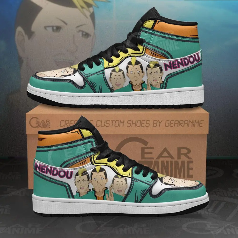 Air JD Hightop Shoes Riki Nendou JD1s Sneakers Custom Anime Saiki K Shoes Air JD Hightop Shoes Riki Nendou JD1s Sneakers Custom Anime Saiki K Shoes - Image 1