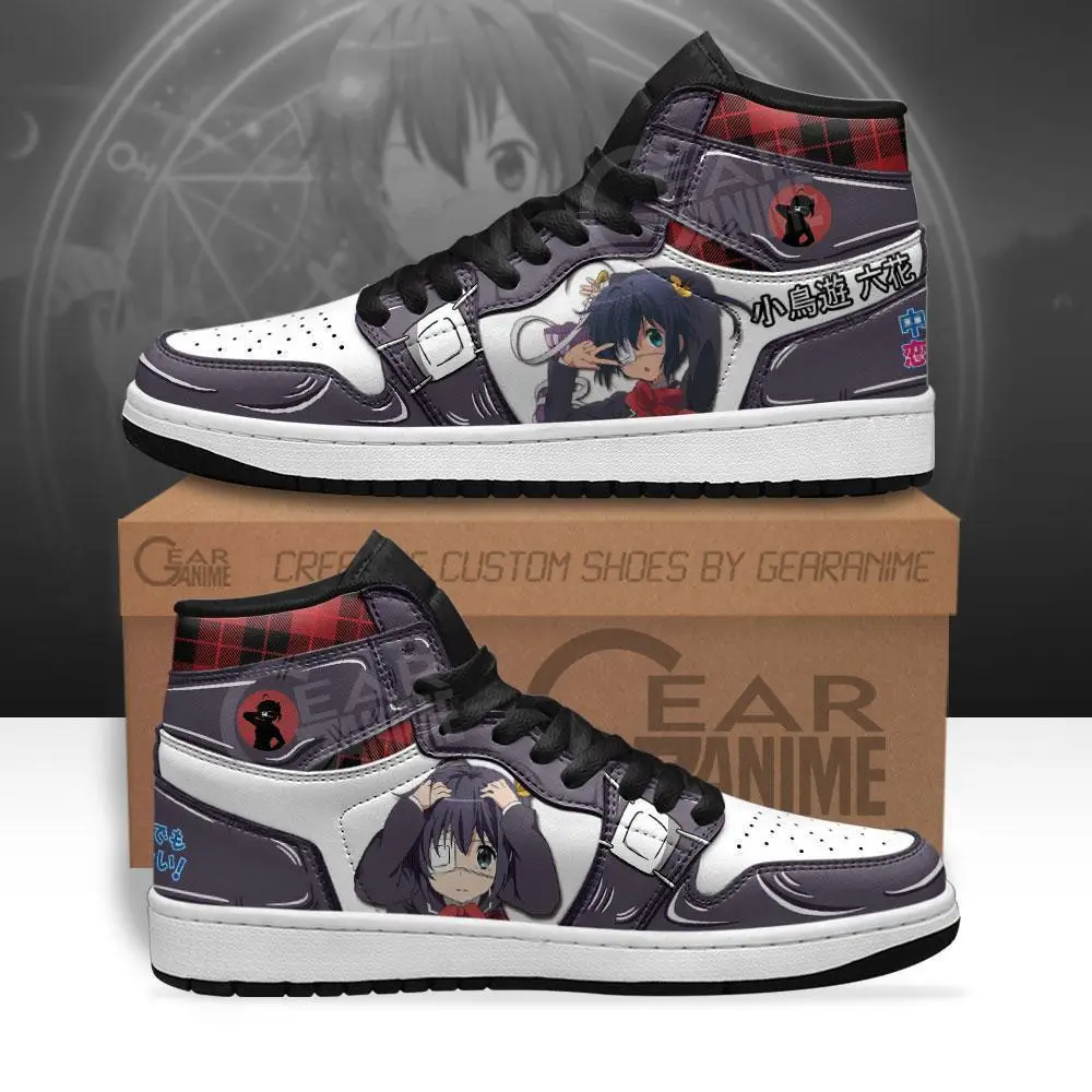 Air JD Hightop Shoes Rikka Takanashi JD1s Sneakers Custom Anime Chuunibyou demo Koi ga Shitai Shoes