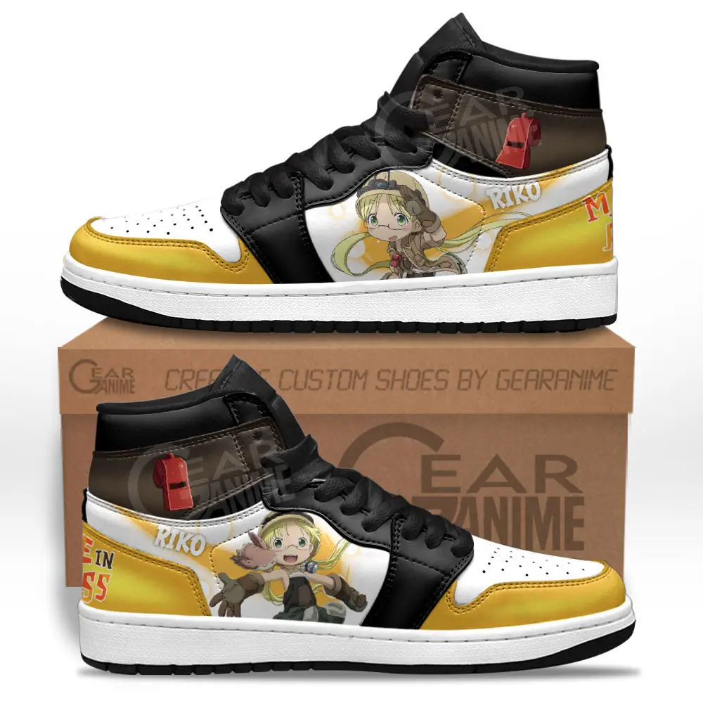 Air JD Hightop Shoes Riko JD1s Sneakers Made In Abyss Custom Anime Shoes For Otaku