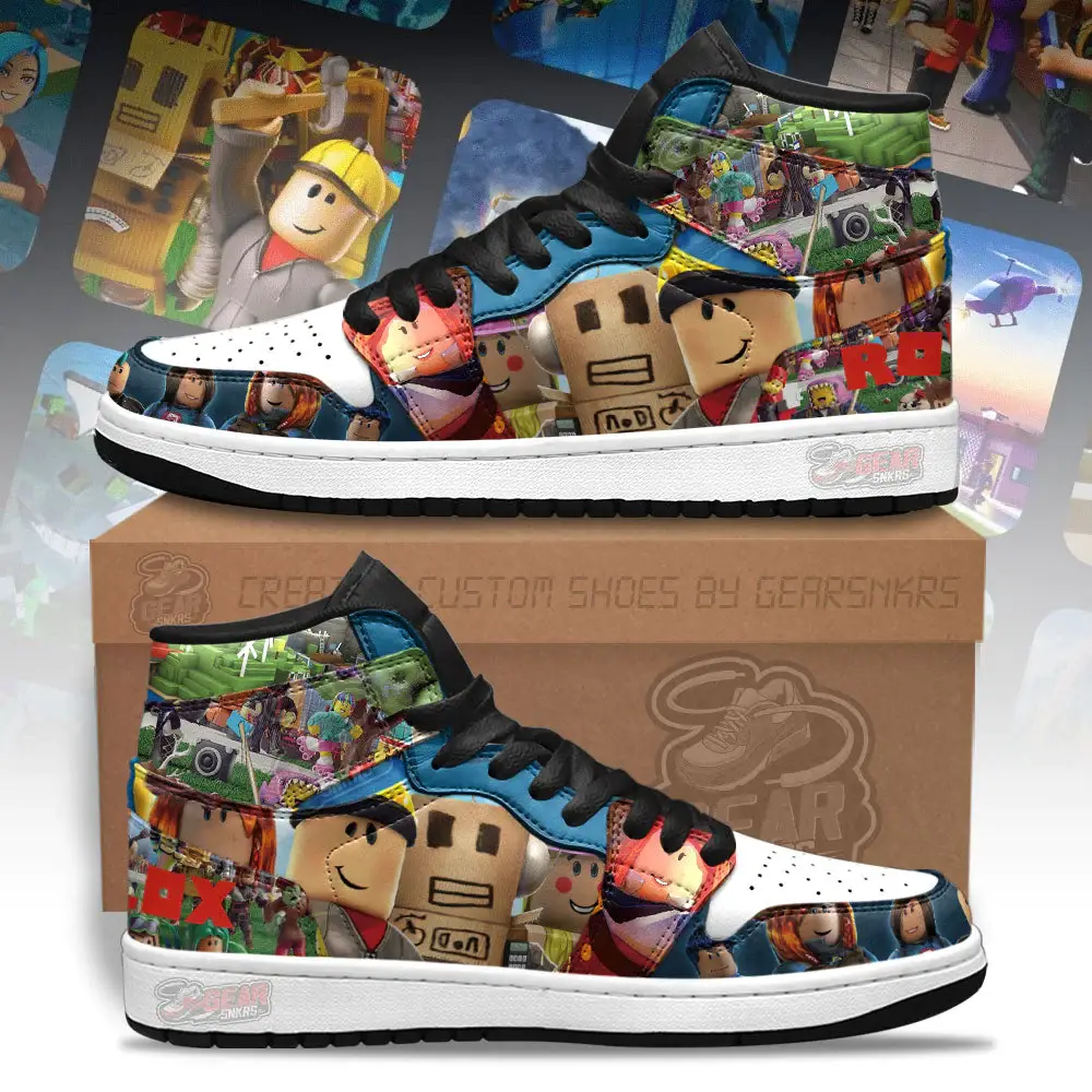 Air JD Hightop Shoes Roblox J1 Shoes Custom For Fans Air JD Hightop Shoes Roblox J1 Shoes Custom For Fans - Image 1