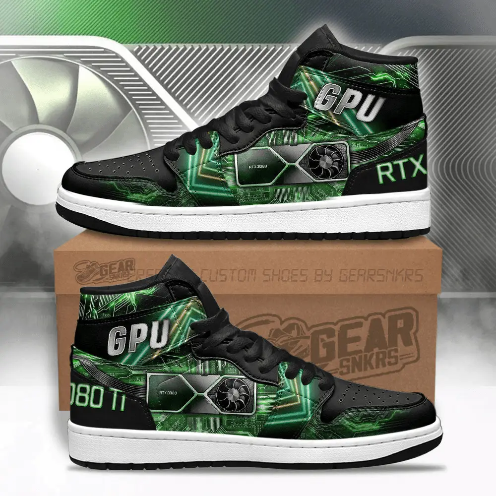 Air JD Hightop Shoes RTX 3080 Gaming Shoes J1 Shoes Custom For Fans Sneakers TT27