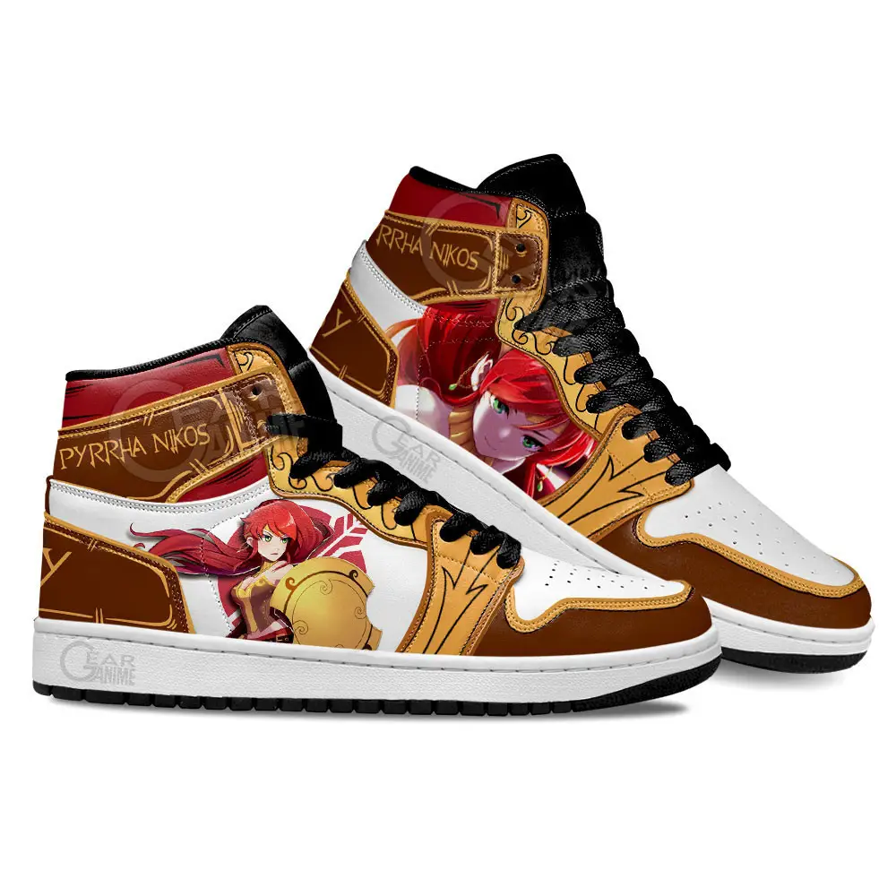 Air JD Hightop Shoes RWBY Pyrrha Nikos Shoes Custom For Anime Fans