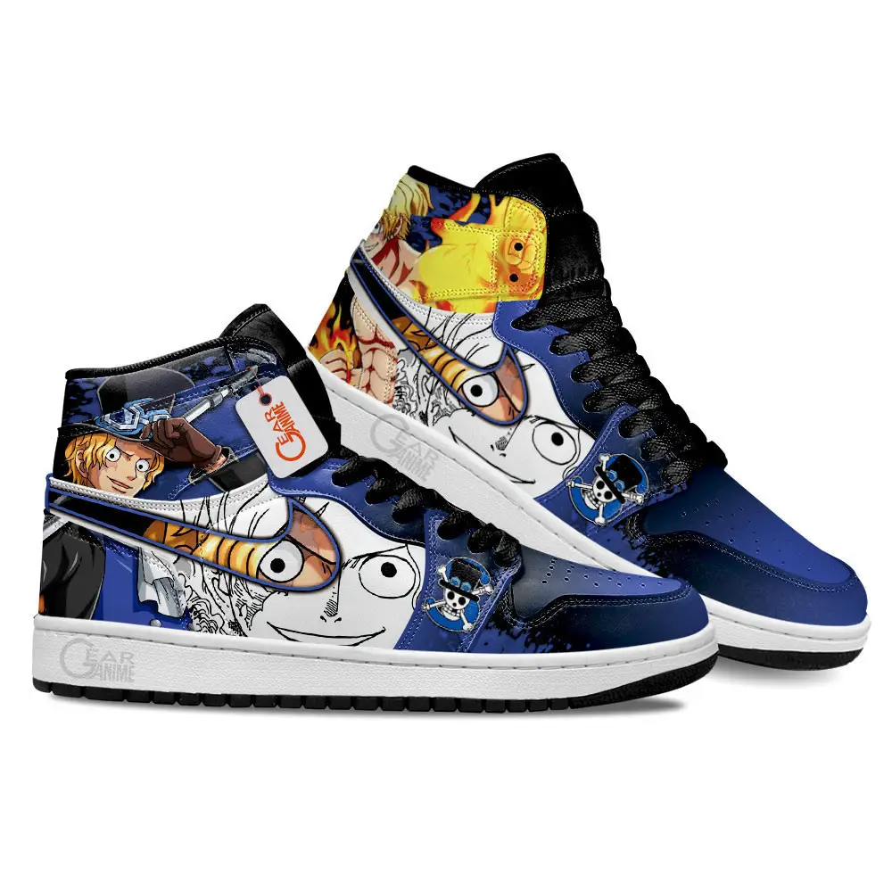 Air JD Hightop Shoes Sabo Anime Shoes Custom Sneakers MN2102