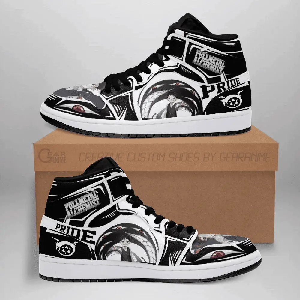 Air JD Hightop Shoes Salim Bradley-Pride Fullmetal Alchemist JD1s Sneakers Anime Shoes