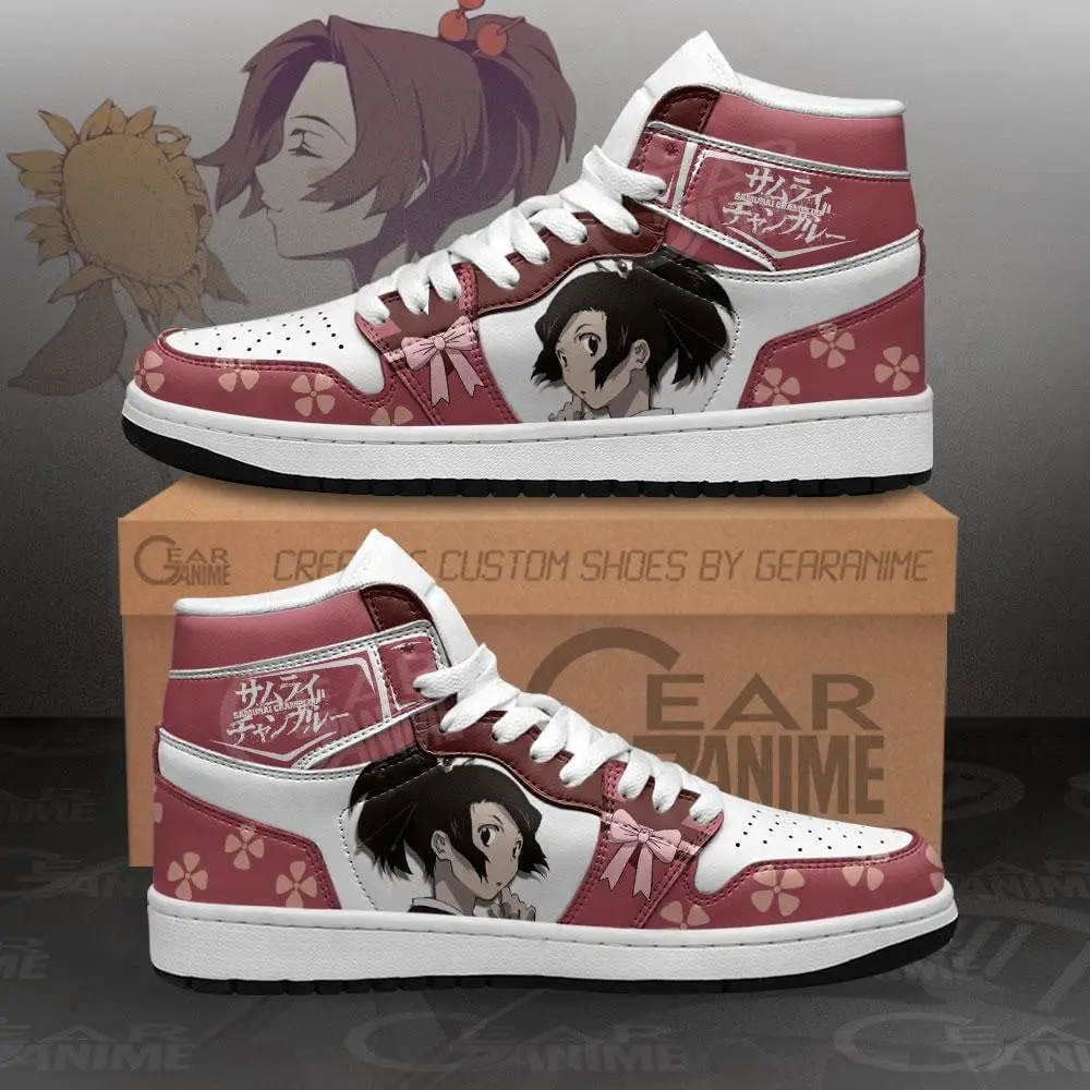 Air JD Hightop Shoes Samurai Champloo Fuu JD1s Sneakers Anime Shoes