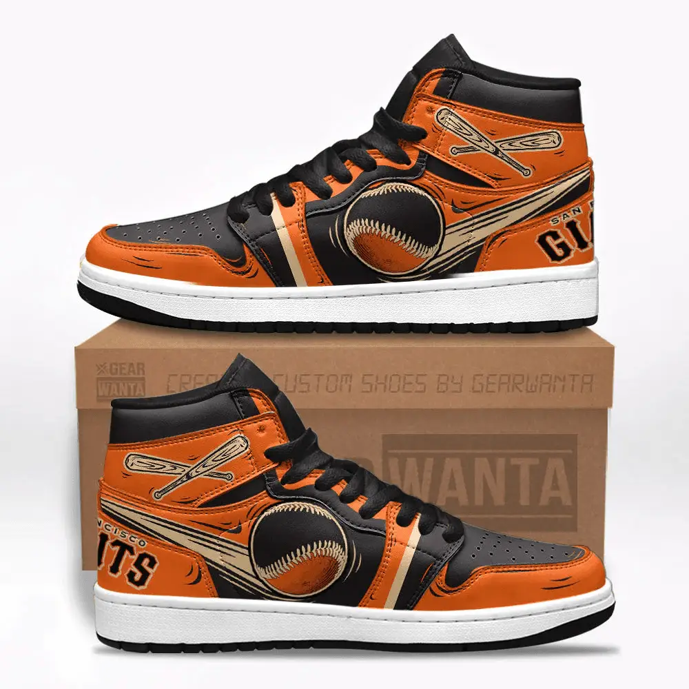 Air JD Hightop Shoes San Fran Giants J1 Shoes Custom For Fans Sneakers TT13