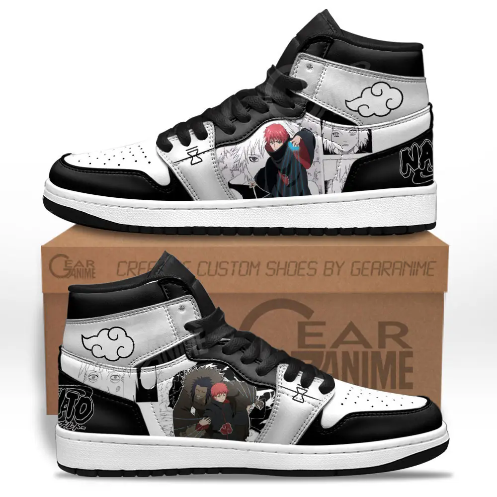 Air JD Hightop Shoes Sasori JD1s Sneakers Custom Manga Anime Shoes