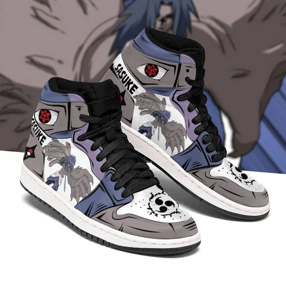 Air JD Hightop Shoes Sasuke Shoes Cursed Seal of Heaven Costume Anime JD1s Sneakers Air JD Hightop Shoes Sasuke Shoes Cursed Seal of Heaven Costume Anime JD1s Sneakers - Image 1