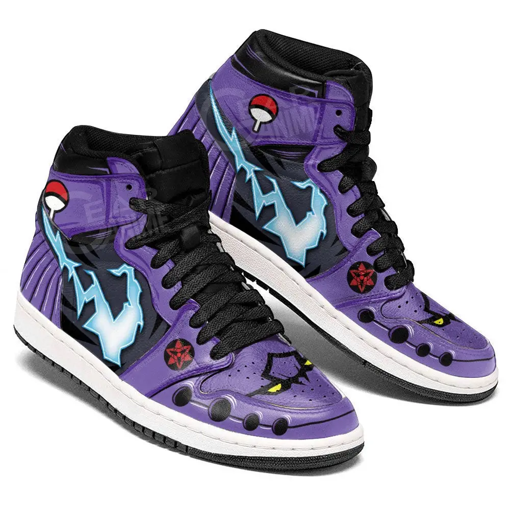 Air JD Hightop Shoes Sasuke Uchiha Susanoo JD1s Sneakers Custom NRT Anime Shoes Air JD Hightop Shoes Sasuke Uchiha Susanoo JD1s Sneakers Custom NRT Anime Shoes - Image 1