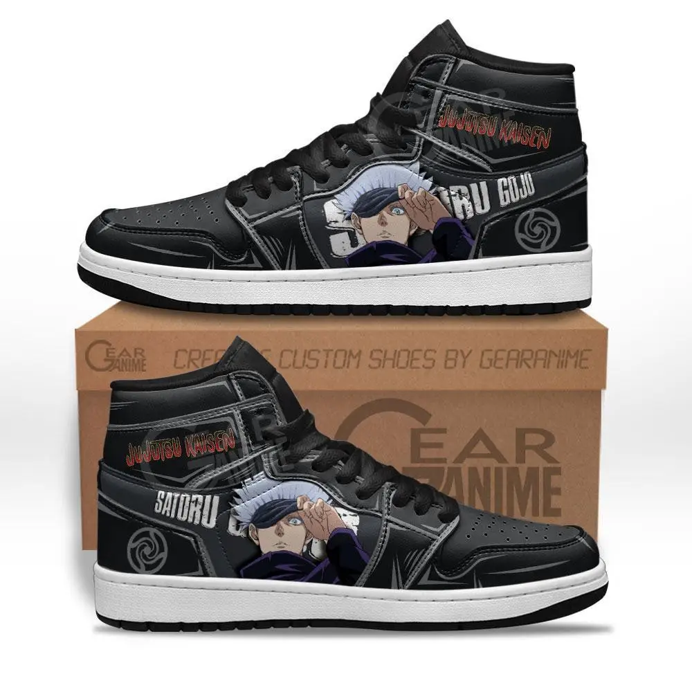Air JD Hightop Shoes Satoru Gojo JD1s Sneakers Custom Jujutsu Kaisen Anime Shoes