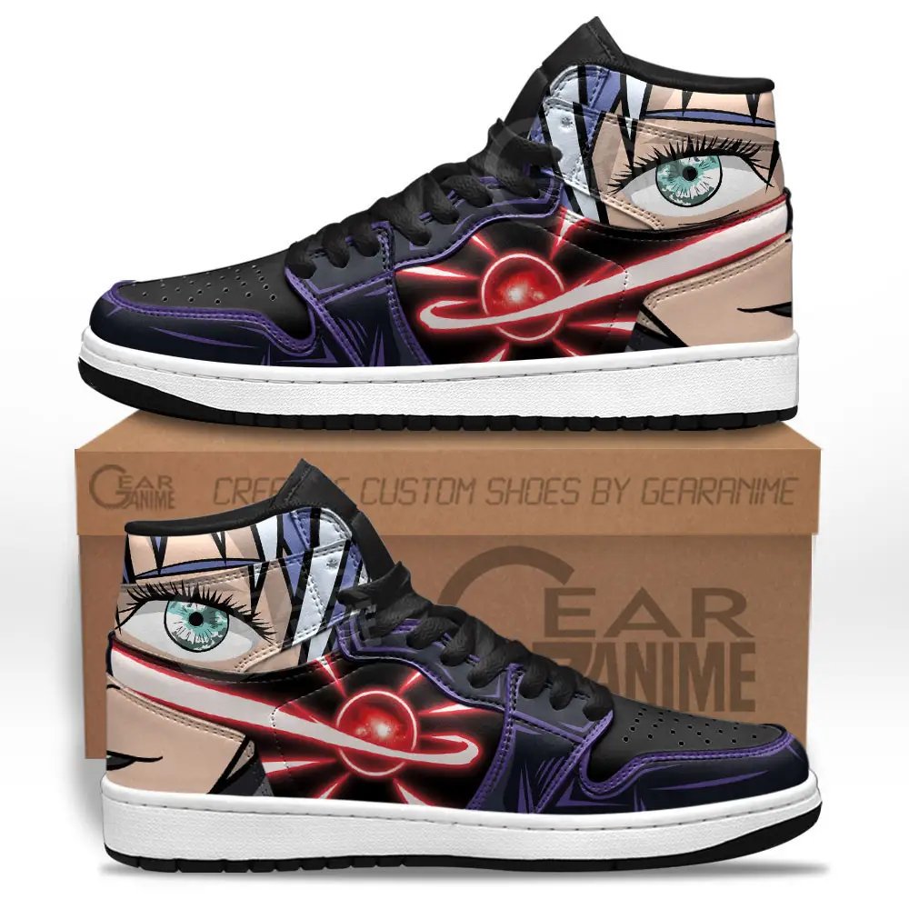Air JD Hightop Shoes Satoru Gojo JD1s Sneakers Jujutsu Kaisen Custom Anime Shoes Gift For Fans