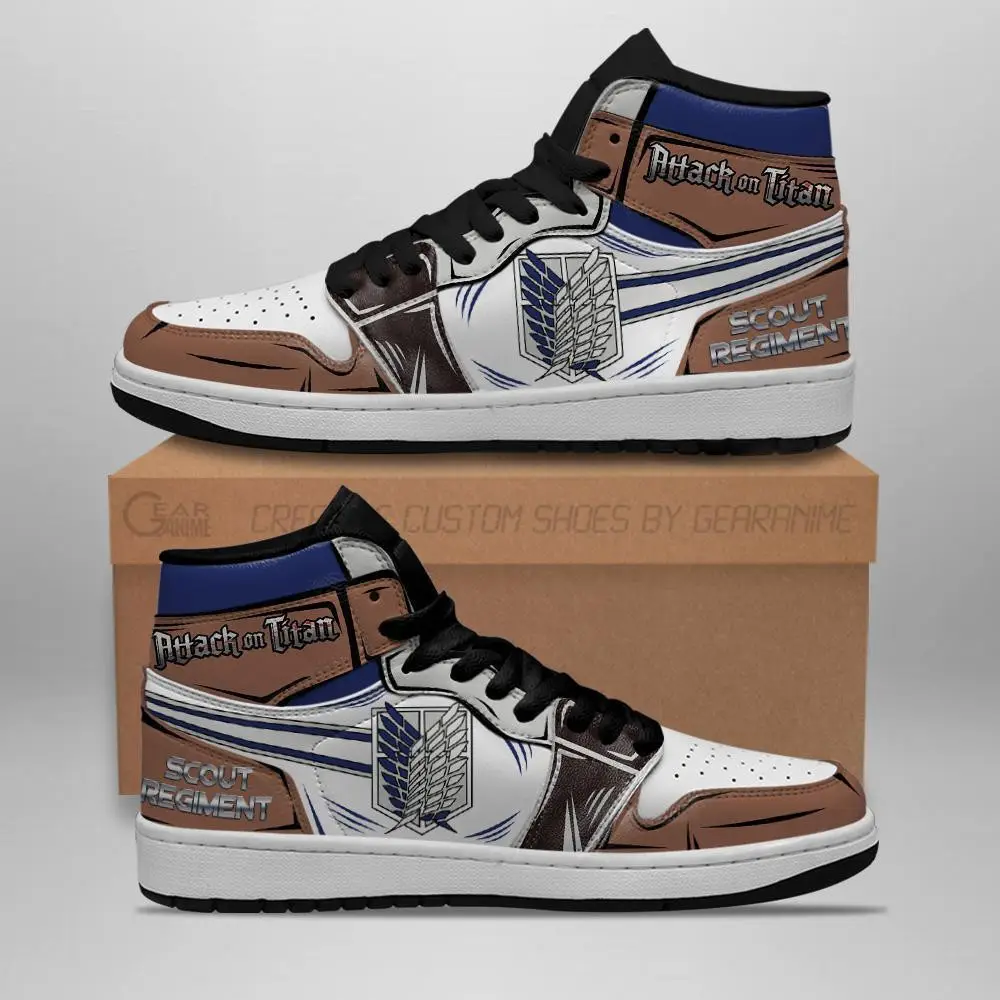 Air JD Hightop Shoes Scout Regiment JD1s Sneakers AOT Anime Shoes