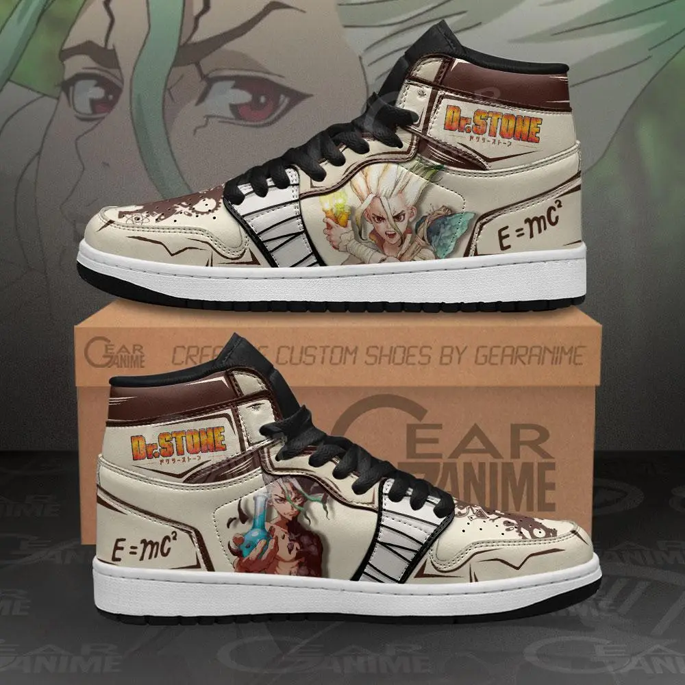 Air JD Hightop Shoes Senku Ishigami JD1s Sneakers Custom Anime Shoes