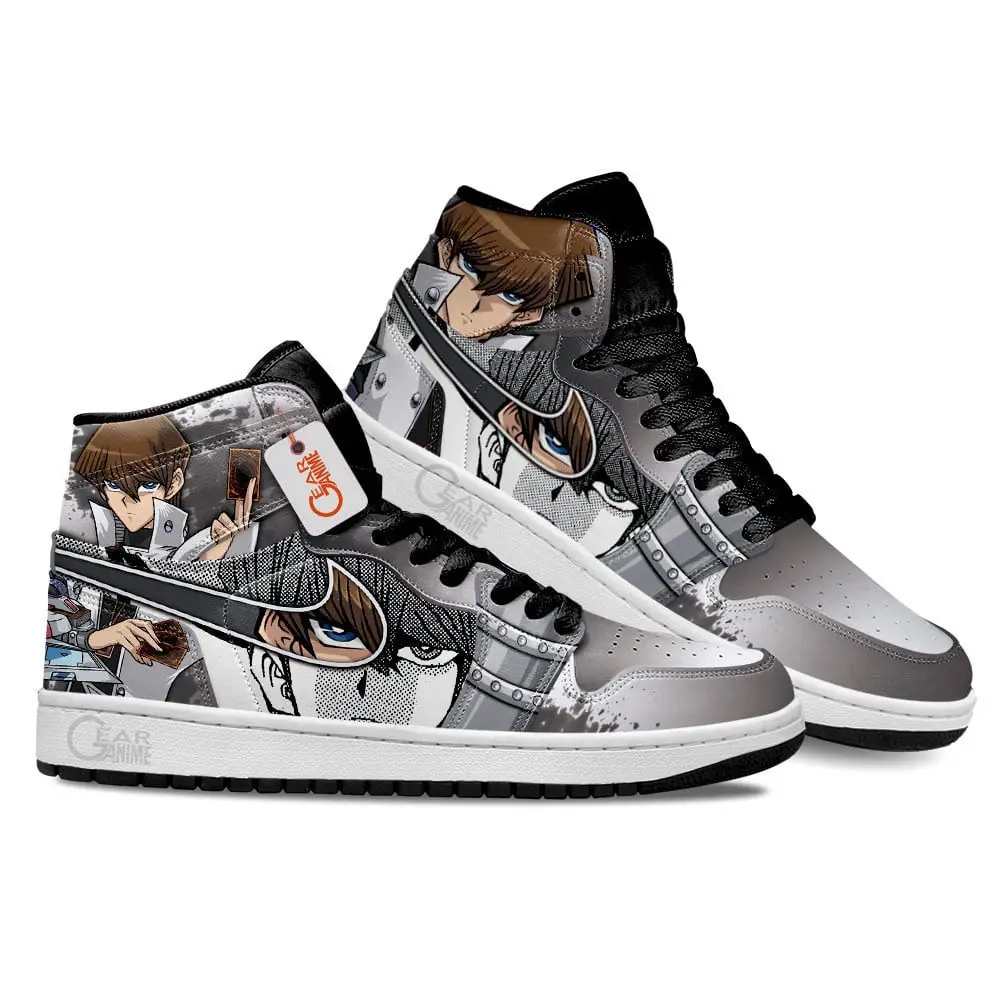 Air JD Hightop Shoes Seto Kaiba Shoes Custom YGO Anime Sneakers MN2102
