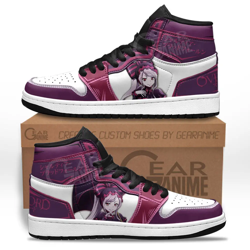 Air JD Hightop Shoes Shalltear Bloodfallen JD1s Sneakers Custom Overlord Anime Shoes Air JD Hightop Shoes Shalltear Bloodfallen JD1s Sneakers Custom Overlord Anime Shoes - Image 1