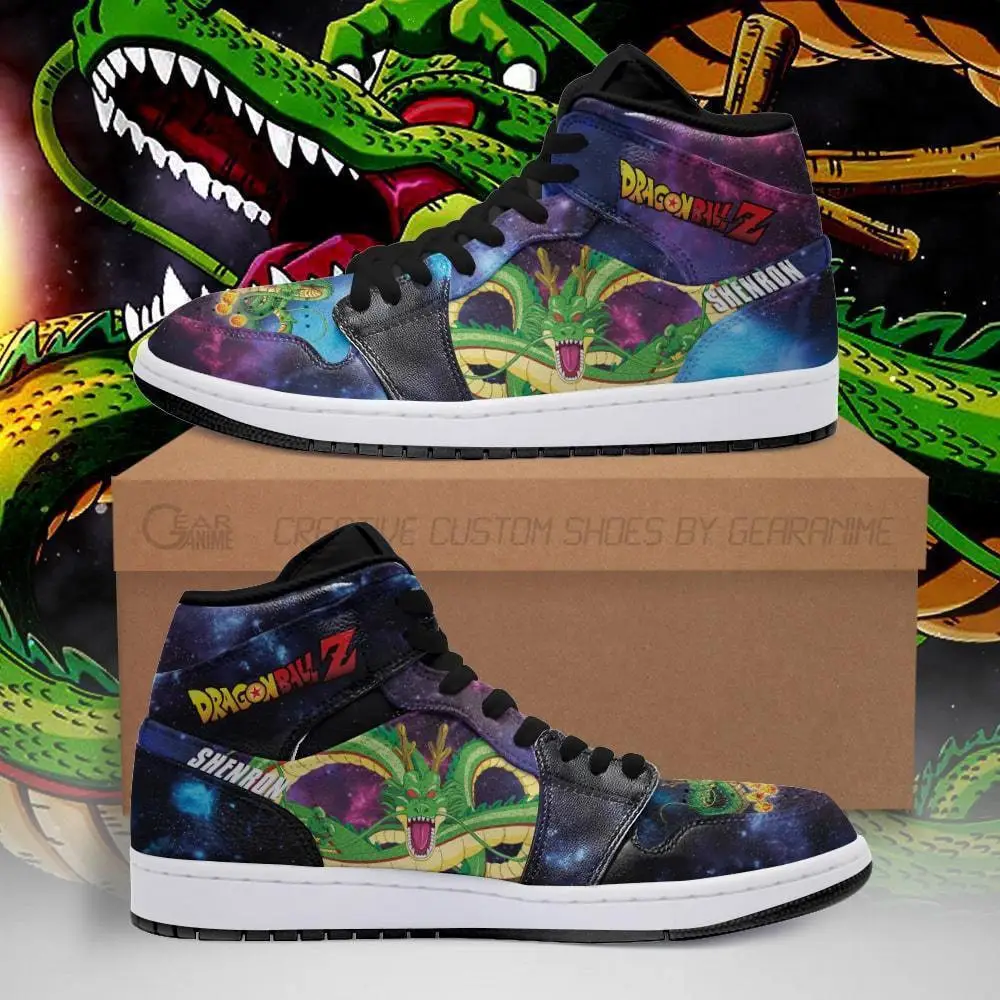 Air JD Hightop Shoes Shenron JD1s Sneakers Galaxy Custom Dragon Ball Anime Shoes