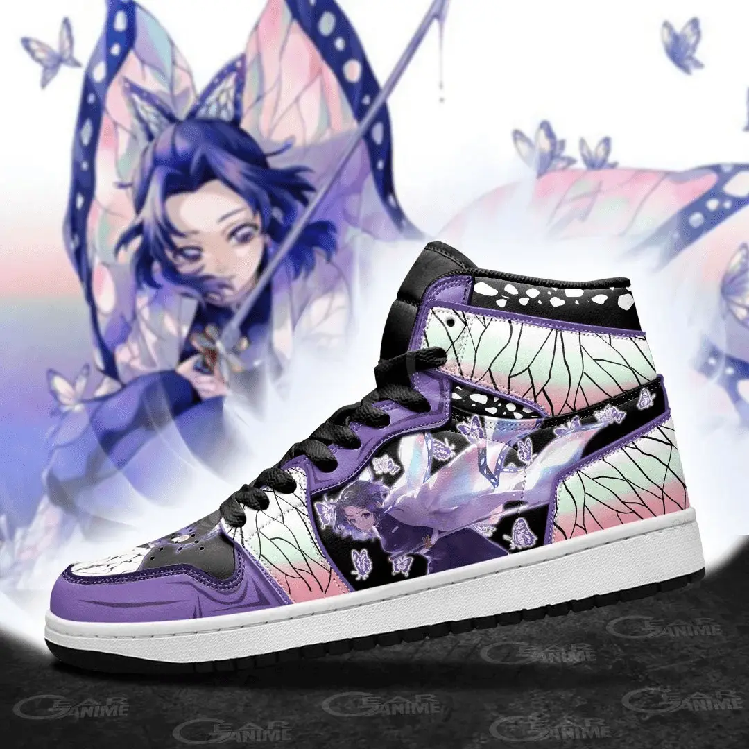 Air JD Hightop Shoes Shinobu Kocho JD1s Sneakers Custom For Fans