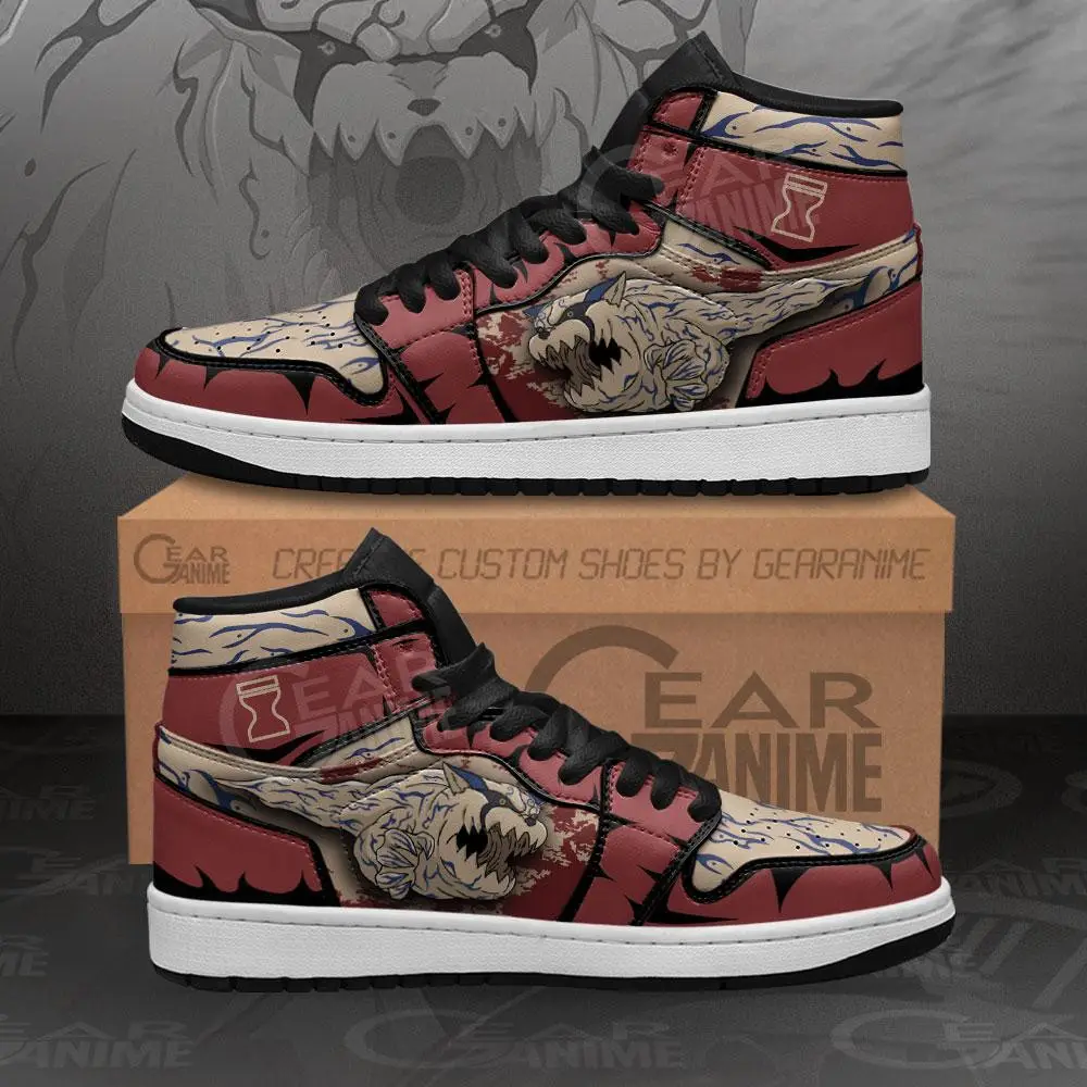 Air JD Hightop Shoes Shukaku One Tail Beast JD1s Sneakers Custom Anime Shoes