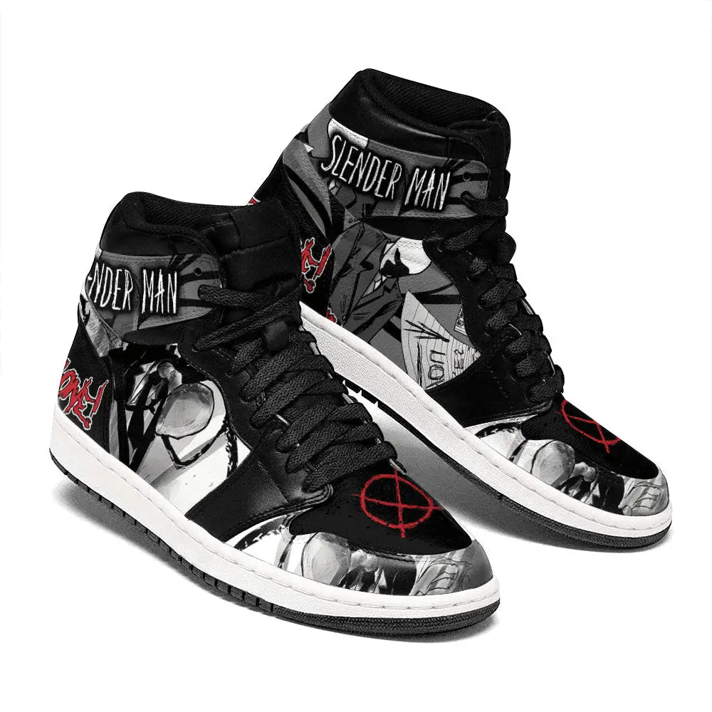 Air JD Hightop Shoes Slenderman J1 Shoes Custom Horror Fans Sneakers
