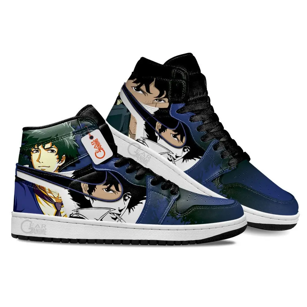 Air JD Hightop Shoes Spike Spiegel Shoes Anime Custom Sneakers MN2102