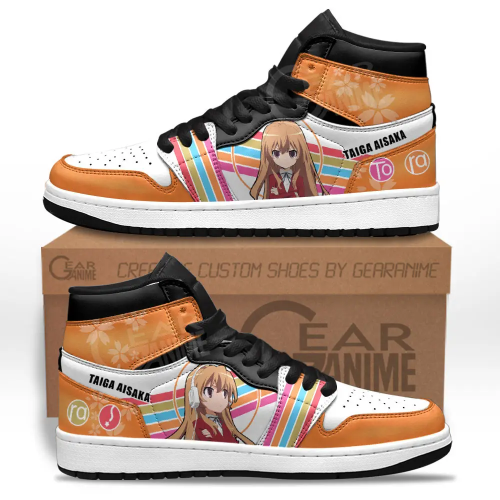 Air JD Hightop Shoes Taiga Aisaka JD1s Sneakers Toradora Custom Anime Shoes