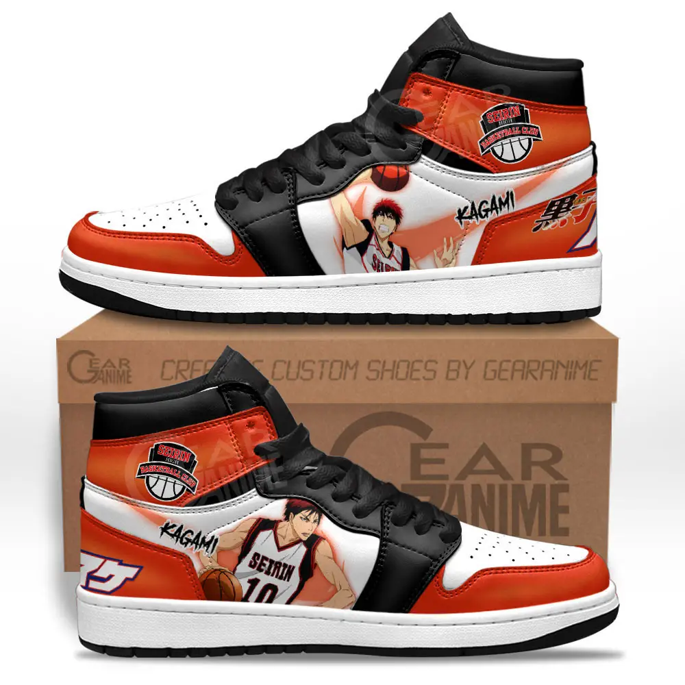 Air JD Hightop Shoes Taiga Kagami JD1s Sneakers Kuroko's Basketball Custom Anime Shoes Air JD Hightop Shoes Taiga Kagami JD1s Sneakers Kuroko's Basketball Custom Anime Shoes - Image 1