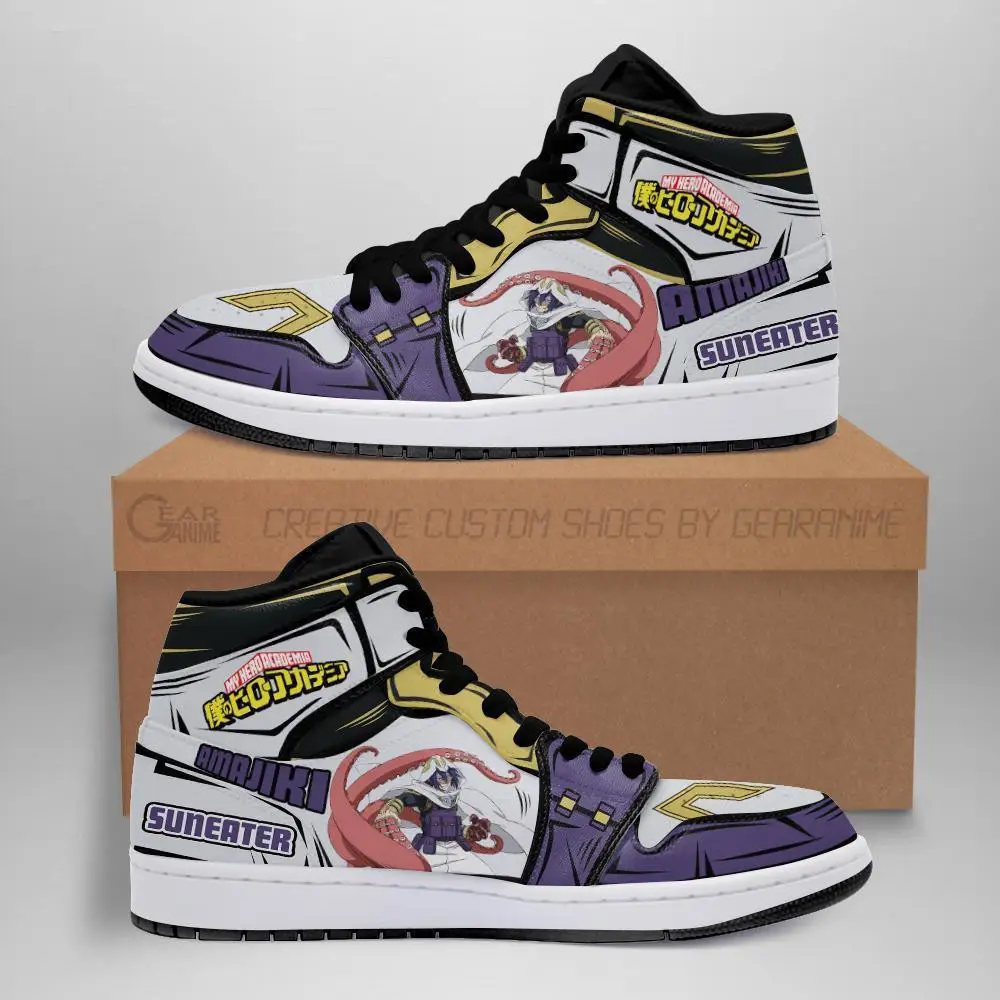 Air JD Hightop Shoes Tamaki Suneater JD1s Sneakers Custom Anime My Hero Academia Shoes
