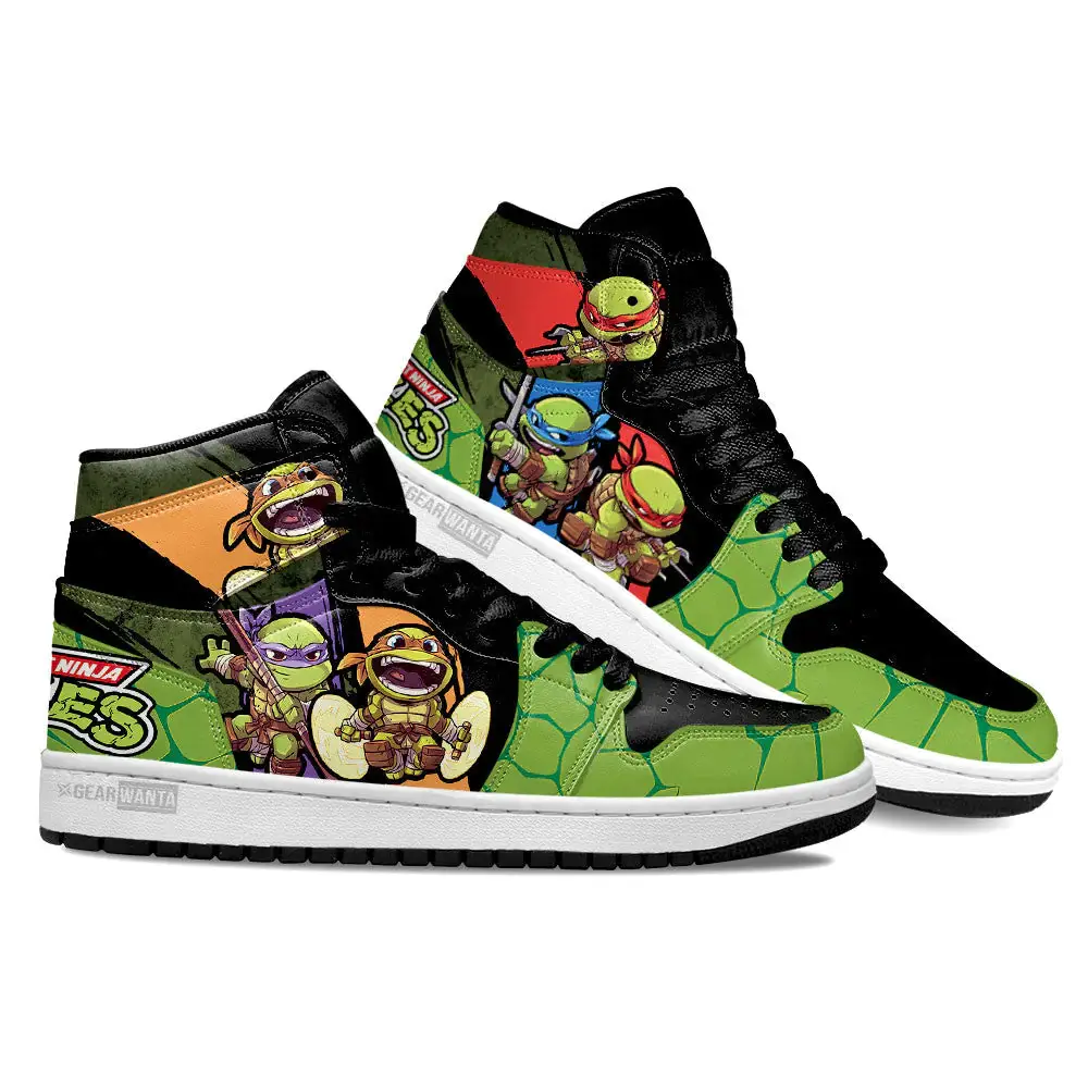 Air JD Hightop Shoes Teenage Mutant Ninja Turtles AJ1 Sneakers Custom Style