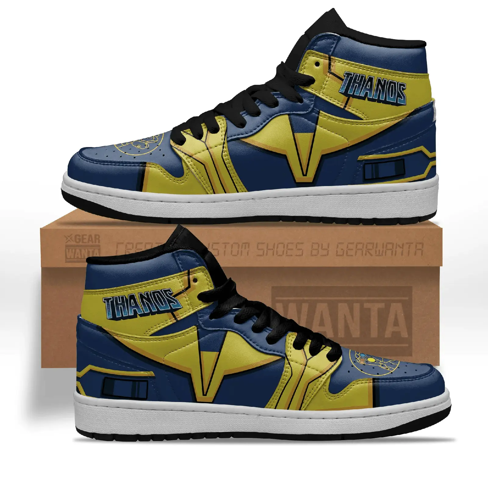 Air JD Hightop Shoes Thanos J1 Shoes Custom Villains Sneakers