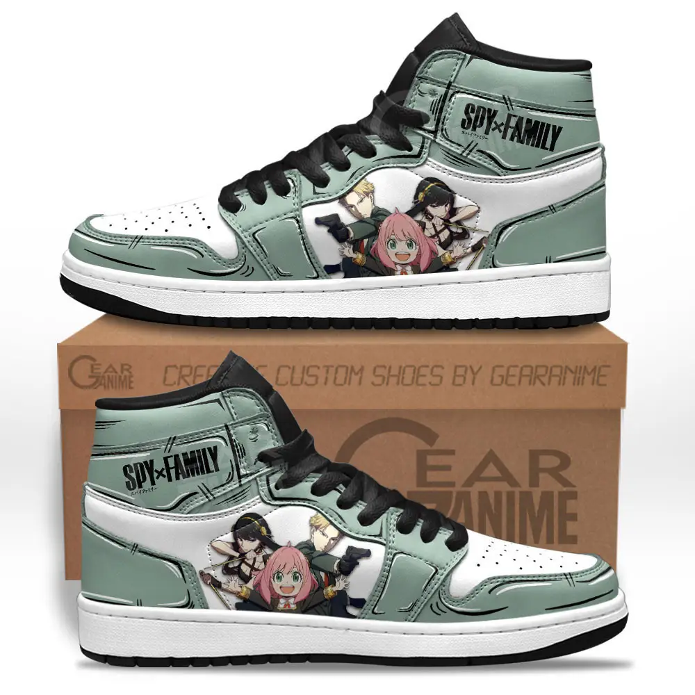 Air JD Hightop Shoes The Forgers JD1s Sneakers Custom SpyX Family Anime Shoes