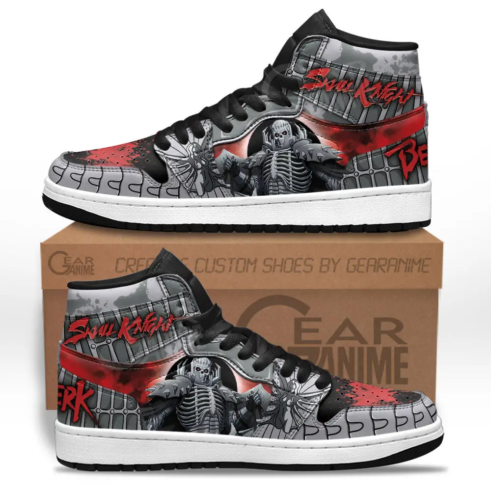 Air JD Hightop Shoes The Skull Knight JD1s Sneakers Berserk Custom Anime Shoes Air JD Hightop Shoes The Skull Knight JD1s Sneakers Berserk Custom Anime Shoes - Image 1