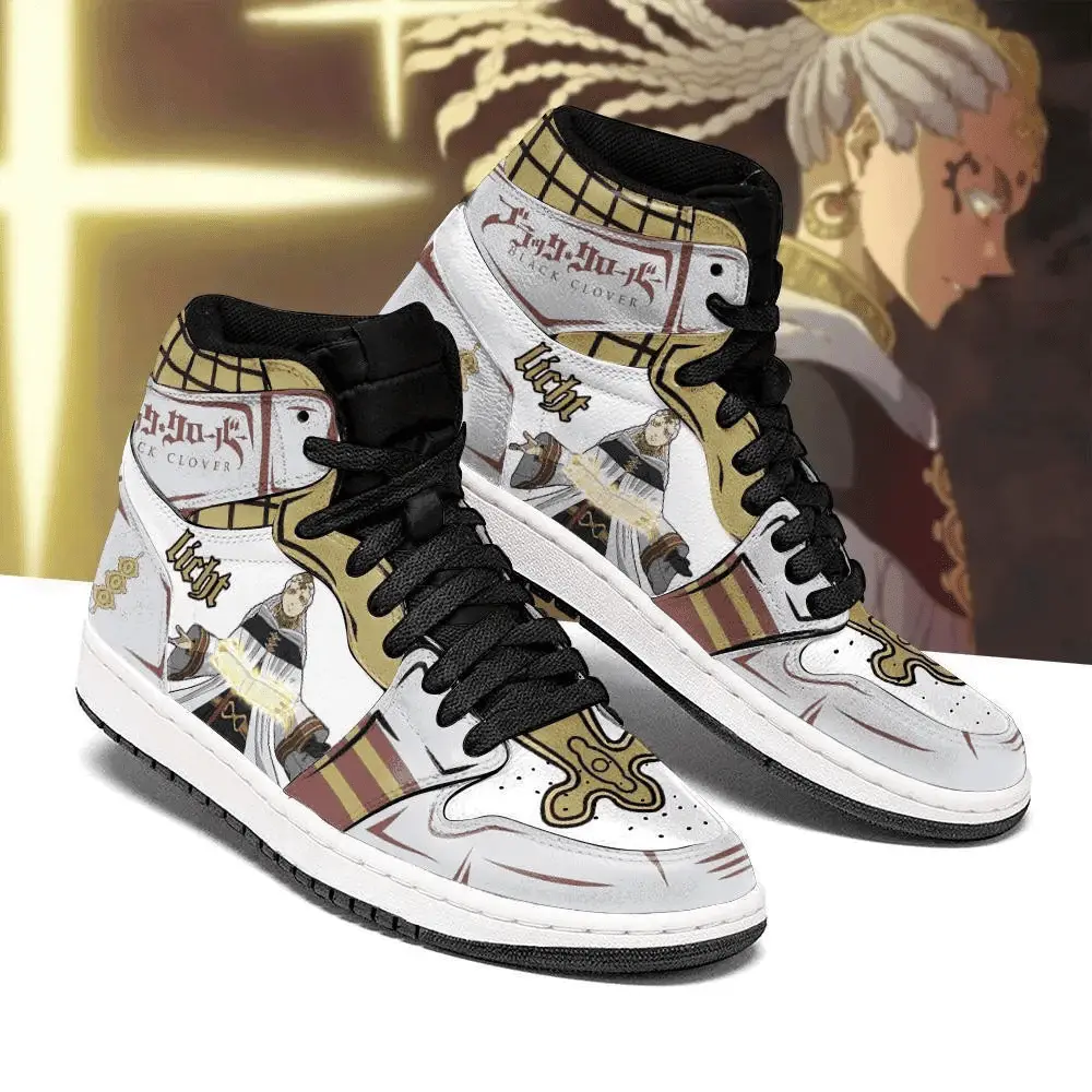 Air JD Hightop Shoes Third Eye Patolli Licht JD1s Sneakers Black Clover Anime Shoes