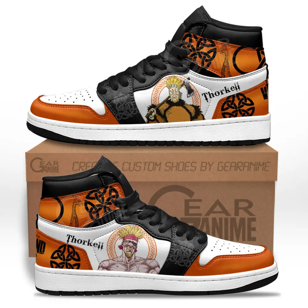 Air JD Hightop Shoes Thorkell JD1s Sneakers Vinland Saga Custom Anime Shoes