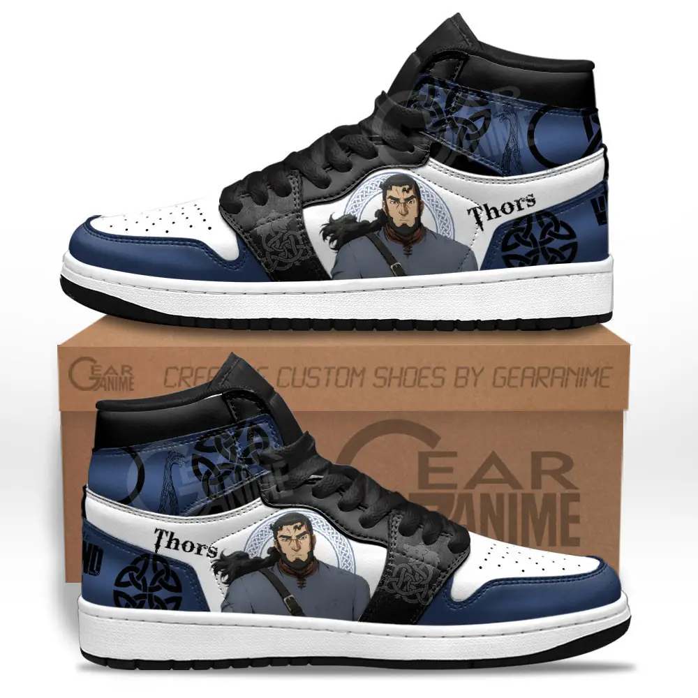 Air JD Hightop Shoes Thors JD1s Sneakers Vinland Saga Custom Anime Shoes