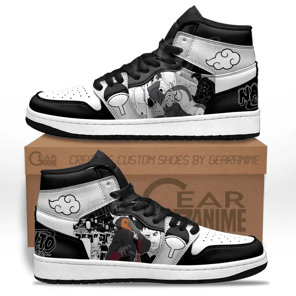 Air JD Hightop Shoes Tobi JD1s Sneakers Custom Manga Anime Shoes