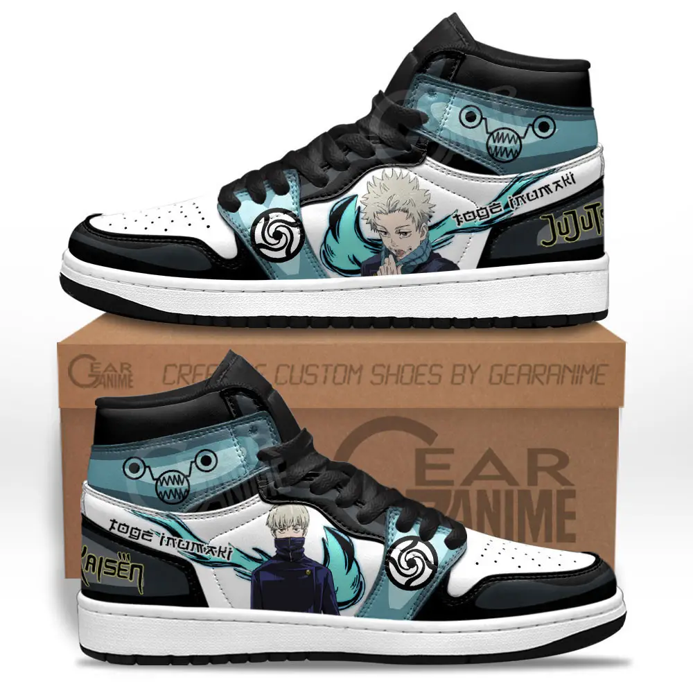 Air JD Hightop Shoes Toge Inumaki JD1s Sneakers Custom Jujutsu Kaisen Anime Shoes