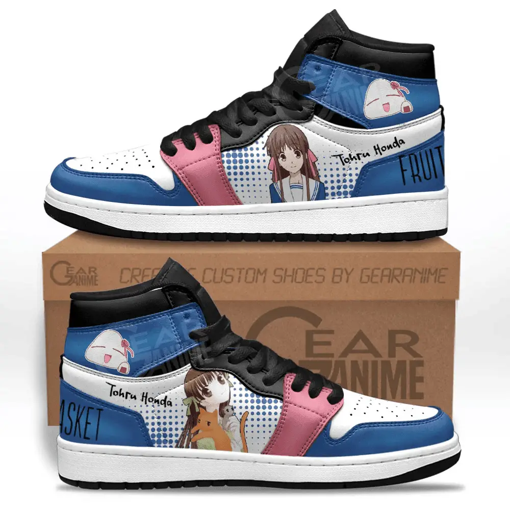 Air JD Hightop Shoes Tohru Honda JD1s Sneakers Fruits Basket Custom Anime Shoes