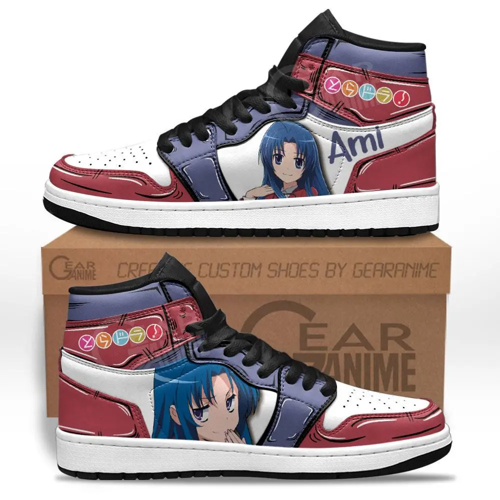 Air JD Hightop Shoes Toradora Ami Kawashima JD1s Sneakers Custom Anime Shoes