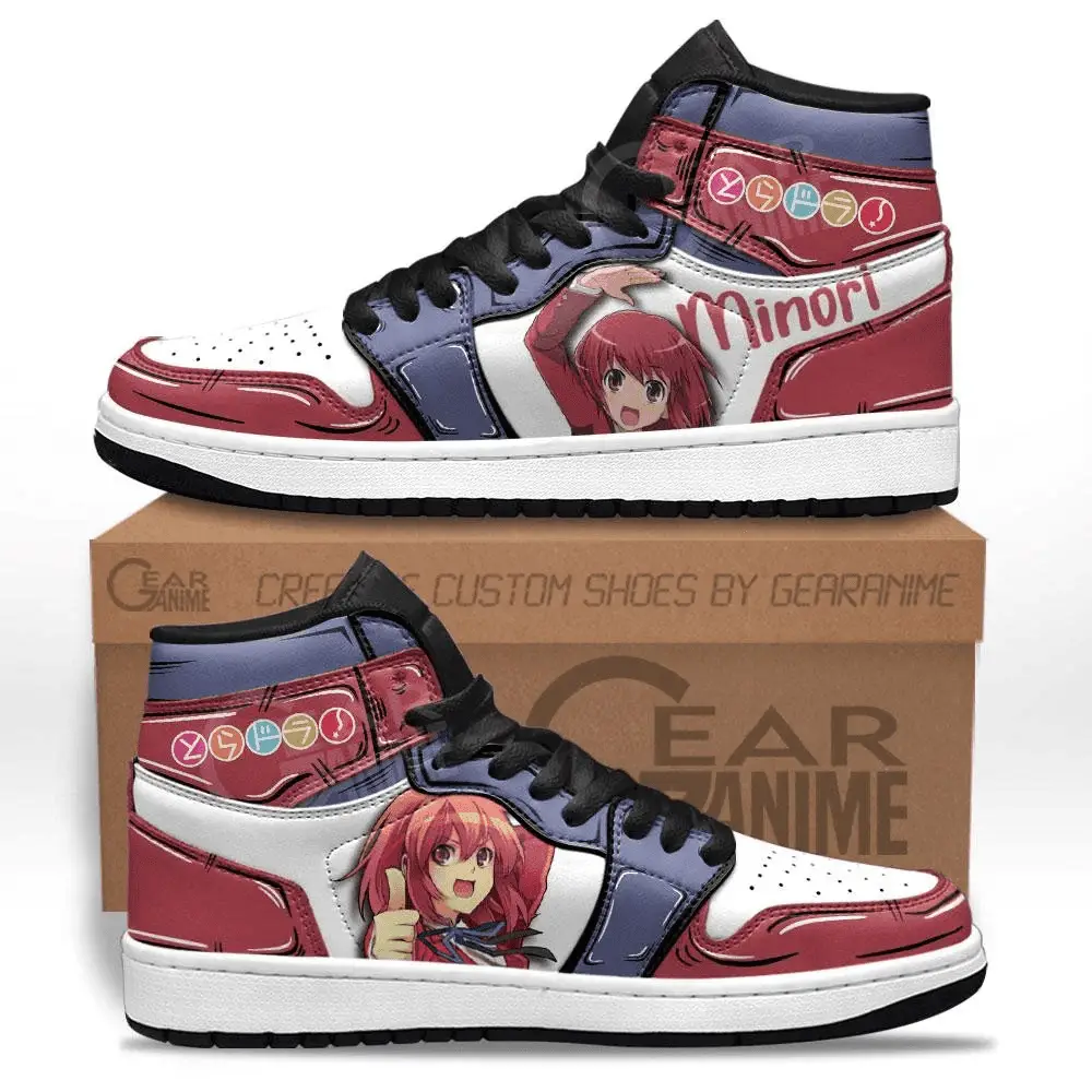 Air JD Hightop Shoes Toradora Kushieda Minori JD1s Sneakers Custom Anime Shoes