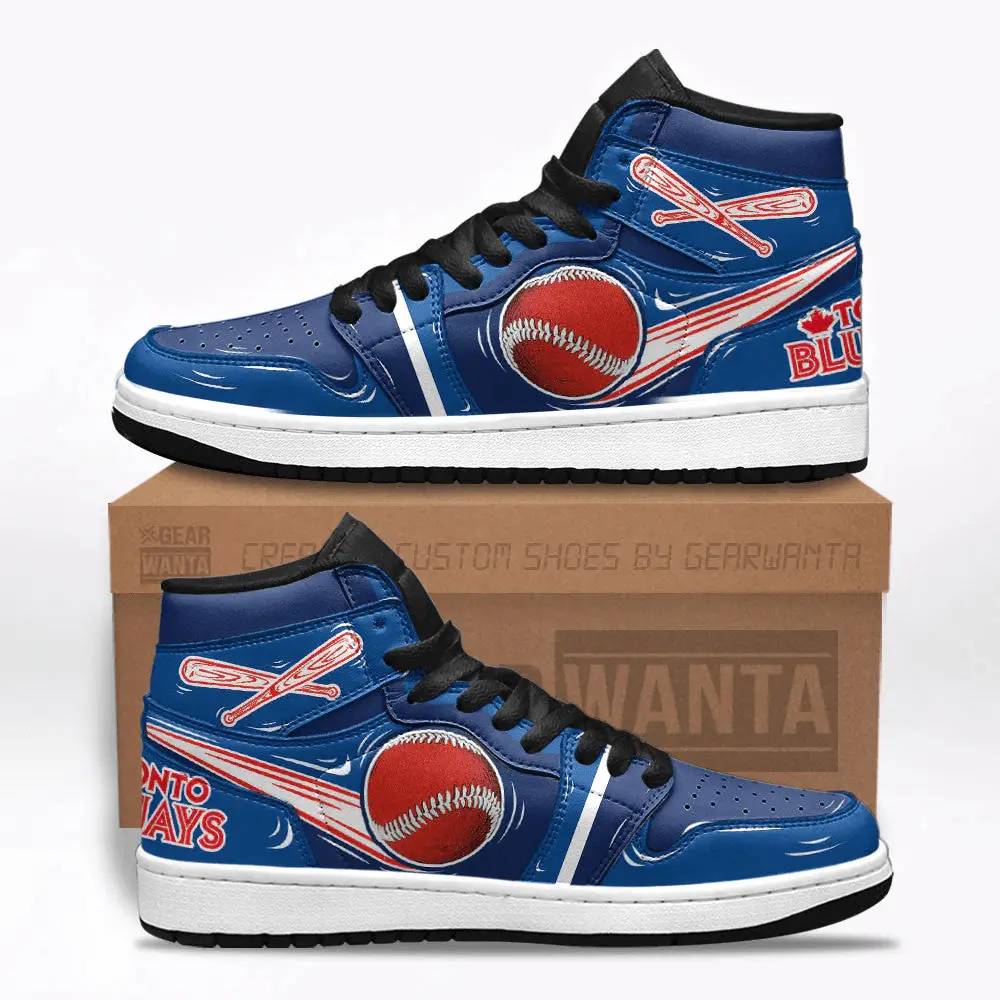 Air JD Hightop Shoes Toronto Blue Jays J1 Shoes Custom For Fans Sneakers TT13