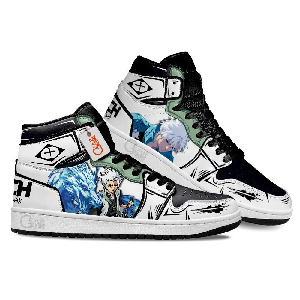 Air JD Hightop Shoes Toushirou Hitsugaya Custom Anime Shoes MN0901