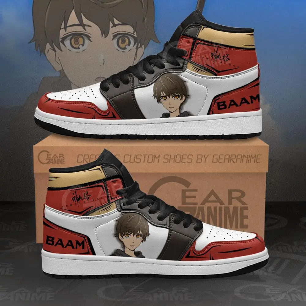 Air JD Hightop Shoes Tower Of God Baam JD1s Sneakers Custom Anime Shoes