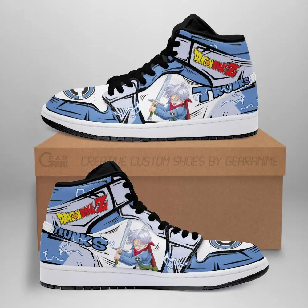 Air JD Hightop Shoes Trunks JD1s Sneakers Custom Anime Dragon Ball Shoes