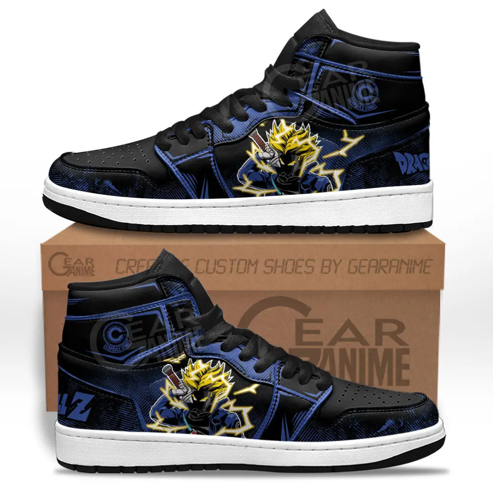Air JD Hightop Shoes Trunks JD1s Sneakers Custom Dragon Ball Anime Shoes