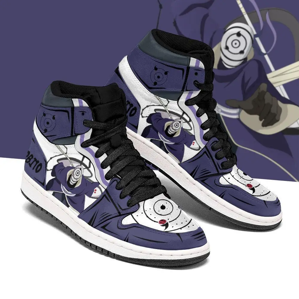 Air JD Hightop Shoes Uchiha Obito JD1s Sneakers Custom Anime Shoes