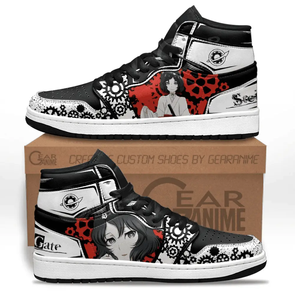 Air JD Hightop Shoes Urushibara Ruka JD1s Sneakers Custom Steins Gate Anime Shoes Air JD Hightop Shoes Urushibara Ruka JD1s Sneakers Custom Steins Gate Anime Shoes - Image 1