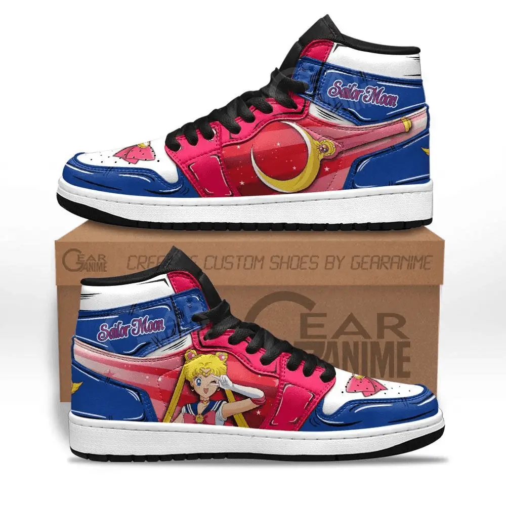 Air JD Hightop Shoes Usagi Tsukino JD1s Sneakers Custom Anime Sailor Shoes Air JD Hightop Shoes Usagi Tsukino JD1s Sneakers Custom Anime Sailor Shoes - Image 1